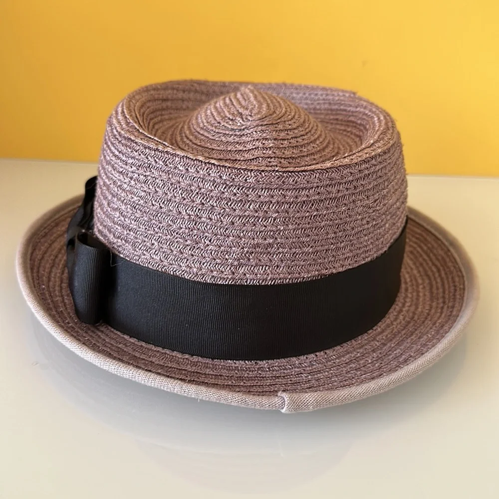 Cubavera Natural Fiber Paper Braid Fedora Hat S/M